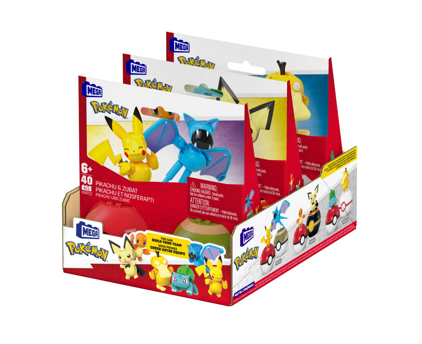 mega construx pokemon pack 2 pokeballs (mattel - hxp11)