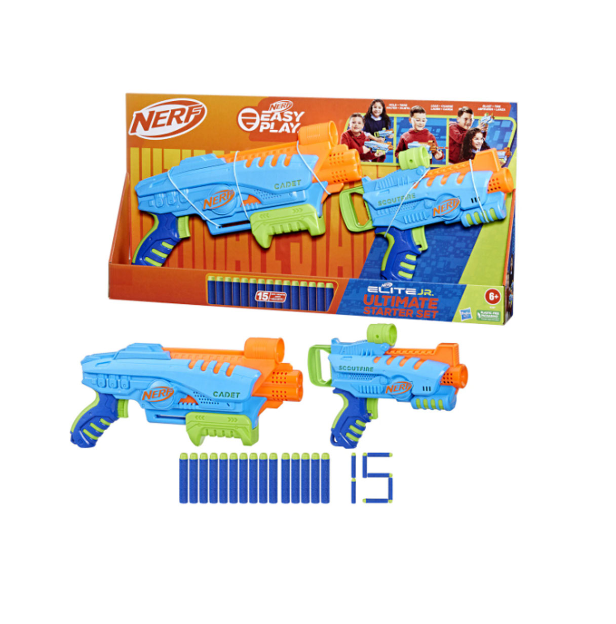 nerf elite jr kit de inicio( hasbro f6369eu4)