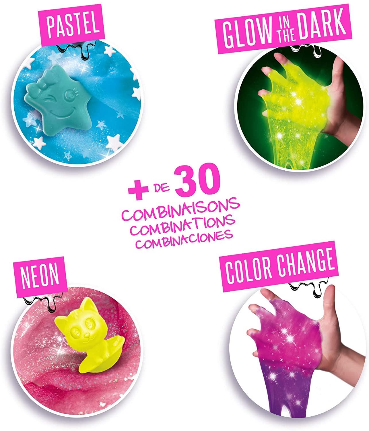 slime mini maletin glow in  the dark ( canal toys- ssc049)