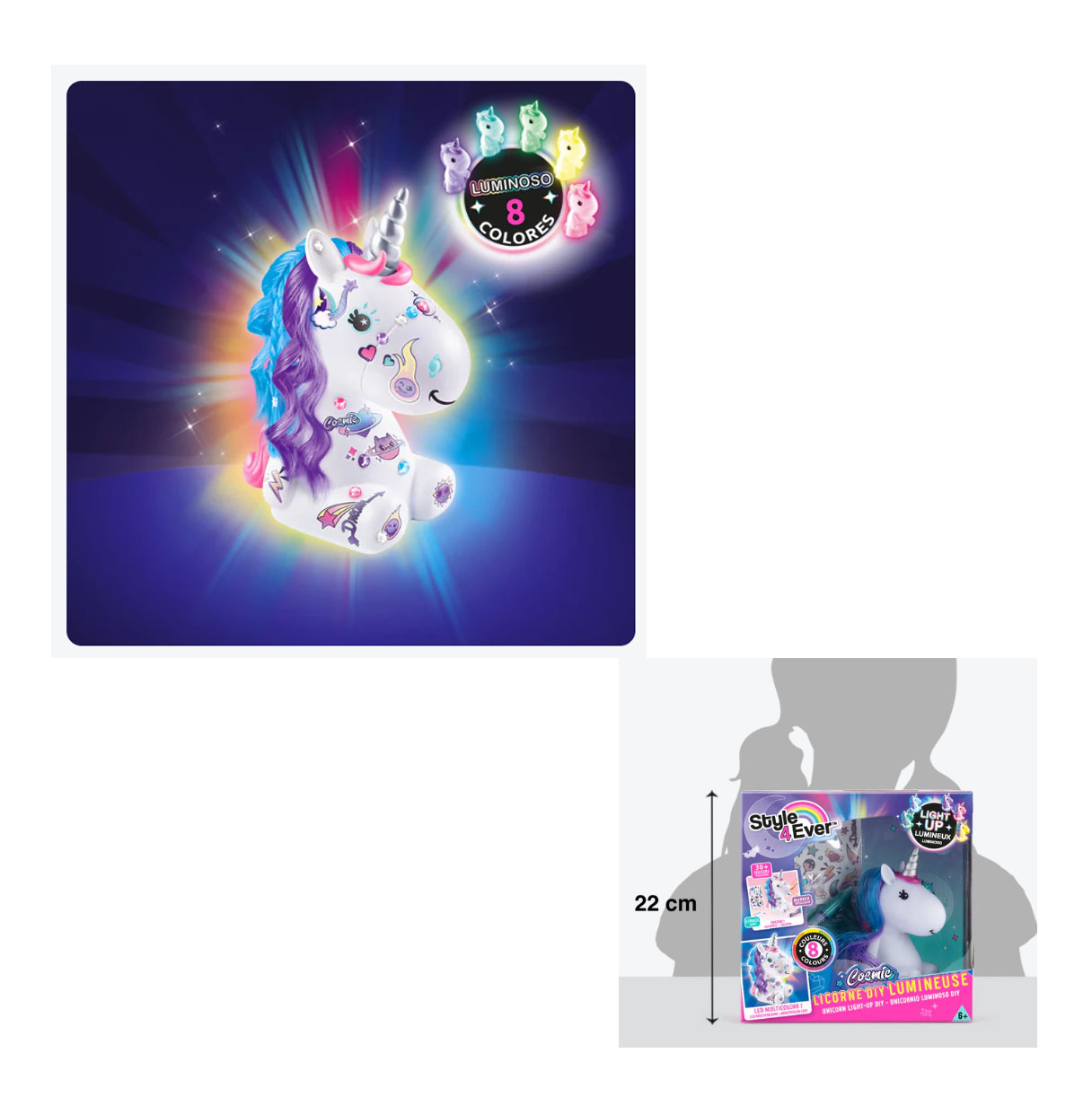 style 4 ever unicornio diy luz cosmica (canal toys - ofg268)