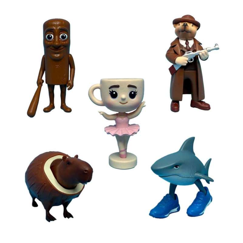 italian brainrot pack de 5 figuras de 5 cm (bizak - 35007601) italian brainrot pack de 5 figuras de 5 cm (bizak - 35007601)