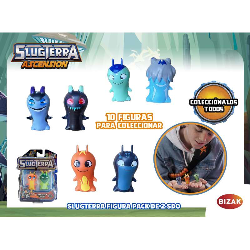 slugterra figura pack de 2 surtidos ( bizak - 64410003 )