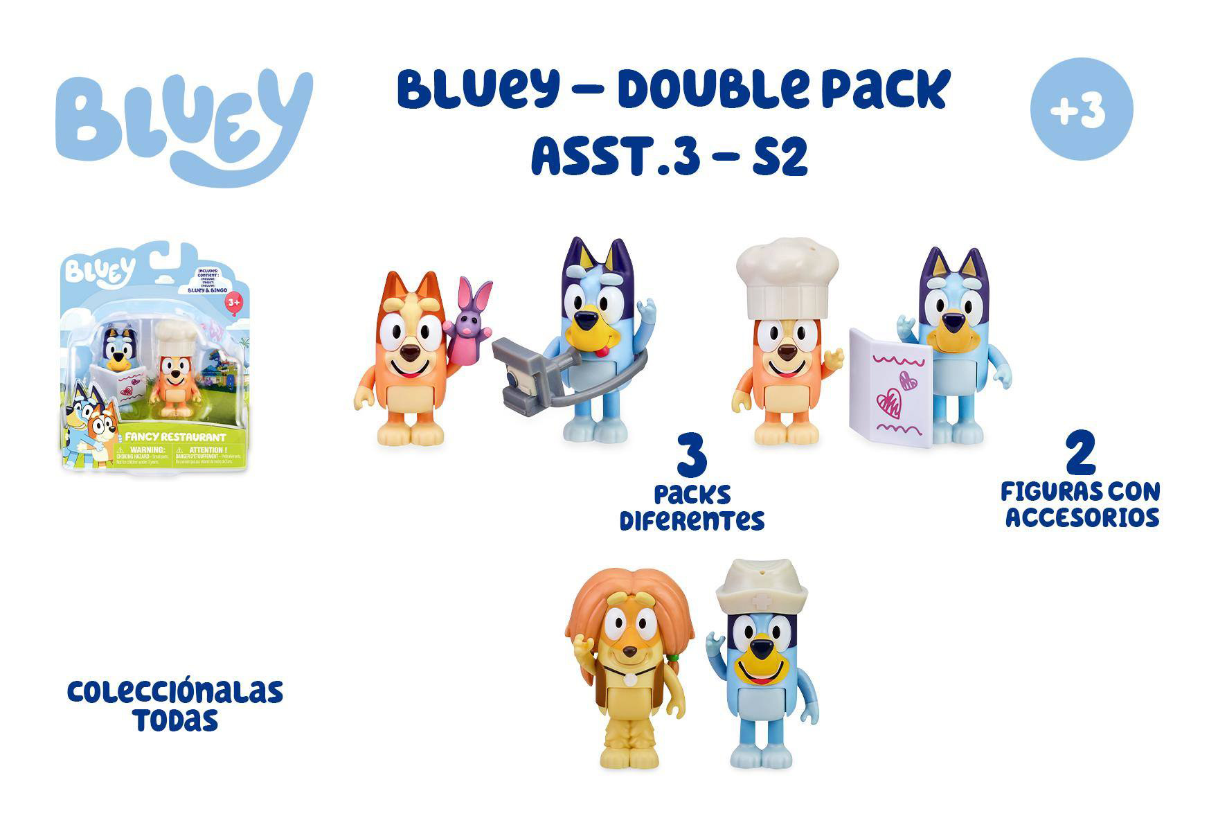 bluey s2 pack 2 figuras surtidas   ( bly07000)