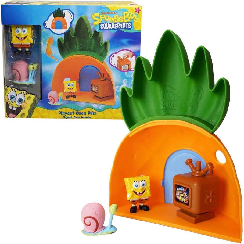 bob esponja casa piÑa + 2 figuras (bizak - 64566040) bob esponja casa piÑa + 2 figuras (bizak - 64566040)