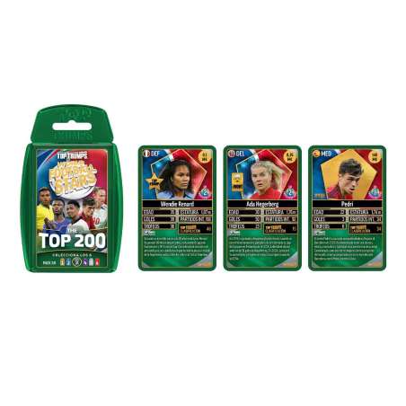 futbol mundial top 200 set trading cards verde pack 3 (bizak - 64570003)