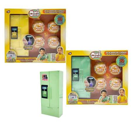mini world set nevera con 4 capsulas (bizak - 64501006)