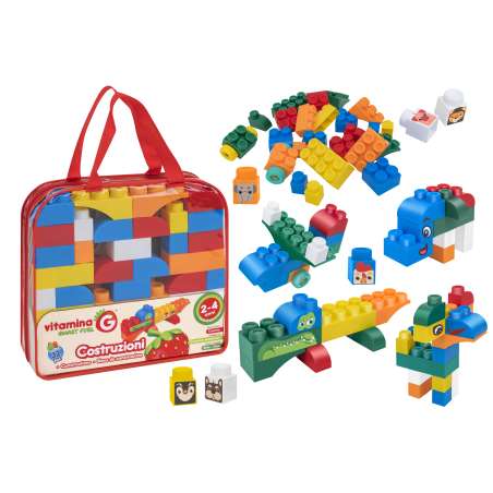 bolsa bloques construccion 32 piezas surtidos (globo - 05582)
