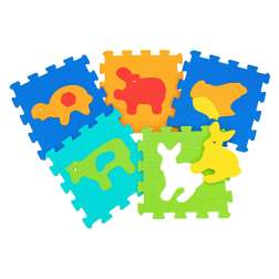 puzzle foam 5 piezas animales (globo - 05049)