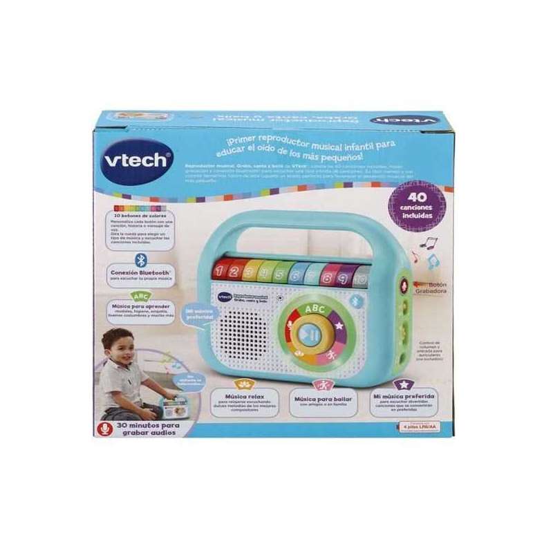 vtech reproductor musical graba , canta (vtech - 615522) vtech reproductor musical graba , canta (vtech - 615522)