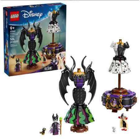 lego disney traje de malefica y cuella de vil (lego - 43262)