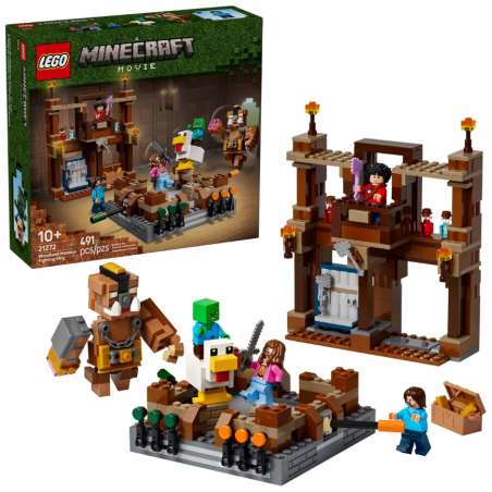 lego minecraft ring de combate de la mansion del bosque (lego -  21272)(