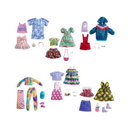 barbie pack 2 look de modas surtido (mattel - gwf04)
