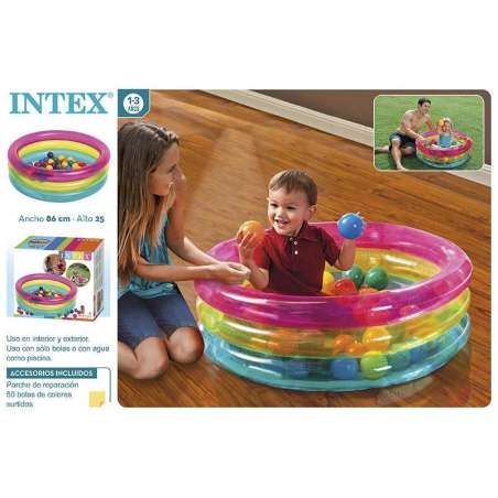 intex piscina infantil bolas 86x25 cm (48674)