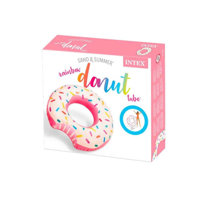 intex rueda donut rosa 94x23 cm (56265) intex rueda donut rosa 94x23 cm (56265)