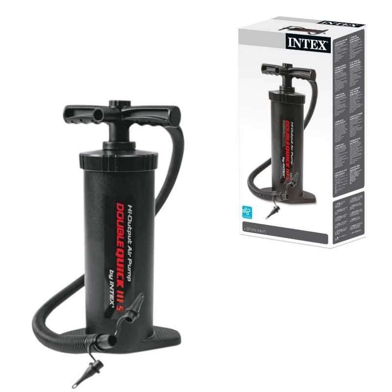 hinchador de pie intex doble velocidad 37 cm (68605)