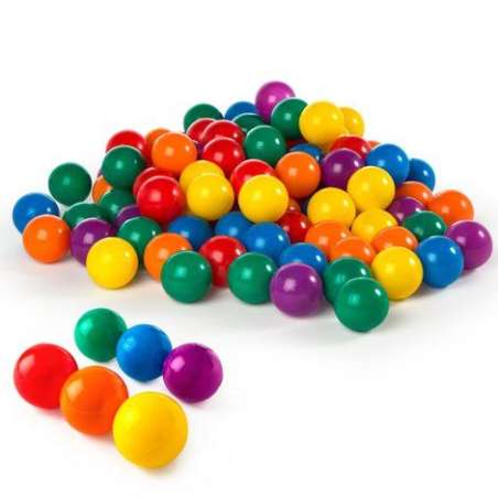 intex pack 100 bolas multicolor 8 cm ( 49600)
