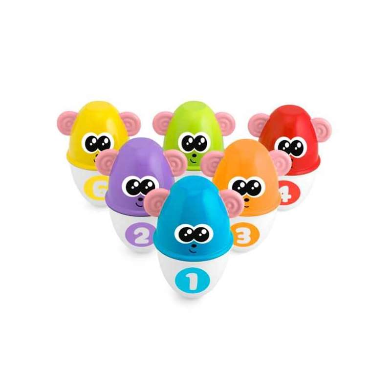 chicco set de bolos monkey strikeb (artsana - 5228) chicco set de bolos monkey strikeb (artsana - 5228)