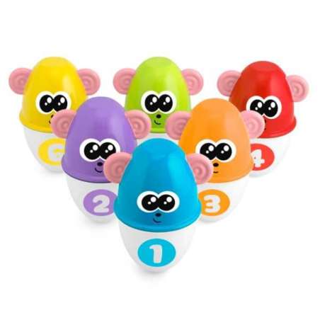 chicco set de bolos monkey strikeb (artsana - 5228)
