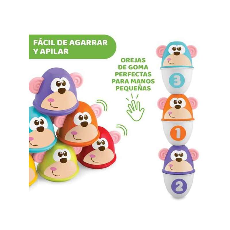 chicco set de bolos monkey strikeb (artsana - 5228) chicco set de bolos monkey strikeb (artsana - 5228)