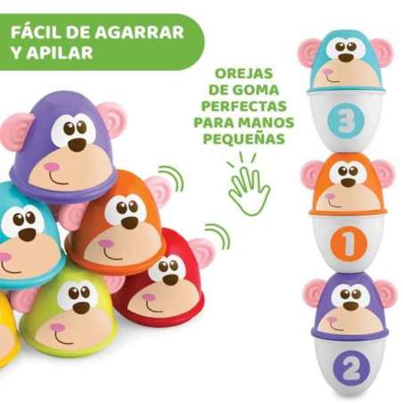 chicco set de bolos monkey strikeb (artsana - 5228)