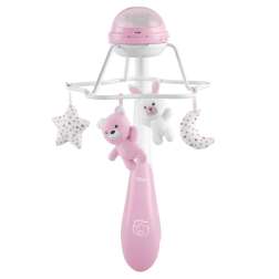 chicco movil de cuna con proyector arcoiris rosa (artsana - 10411)