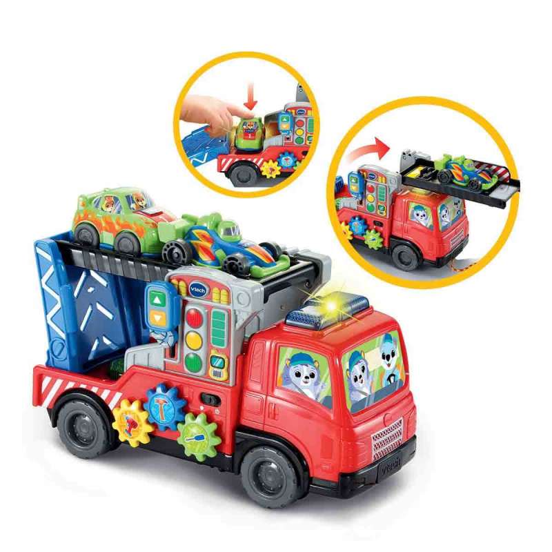 vtech trailer portacoches carga y descarga (vtech - 565822 vtech trailer portacoches carga y descarga (vtech - 565822