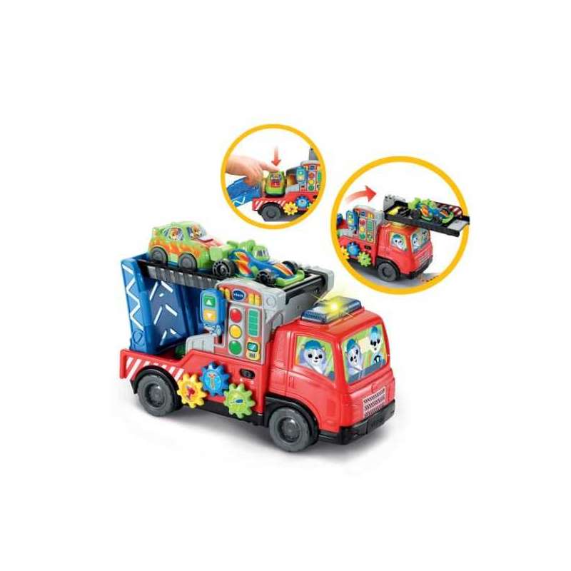 vtech trailer portacoches carga y descarga (vtech - 565822 vtech trailer portacoches carga y descarga (vtech - 565822