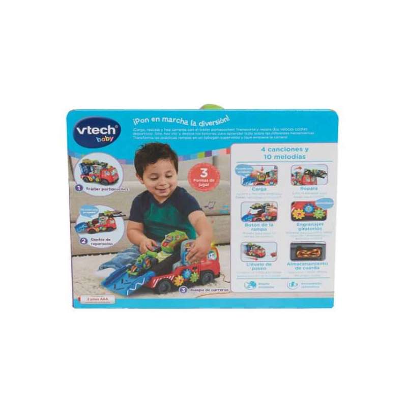 vtech trailer portacoches carga y descarga (vtech - 565822 vtech trailer portacoches carga y descarga (vtech - 565822