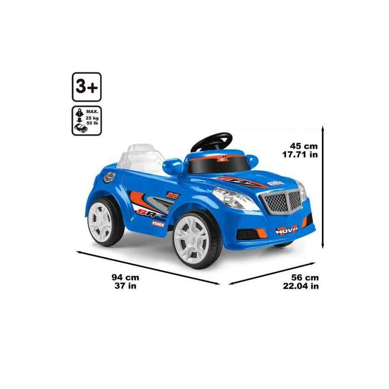 feber twinkle car r/c 12 voltios bateria de litio azul (famosa - fen51000)