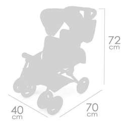 verona silla gemelar plegable 52 cm (decuevas toys - 90378)