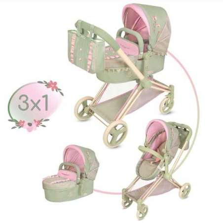 botanic coche de muÑecas 3x1 plegable (decuevas toys - 81768)