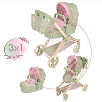 botanic coche de muÑecas 3x1 plegable (decuevas toys - 81768)