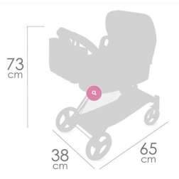 botanic coche de muÑecas 3x1 plegable (decuevas toys - 81768)