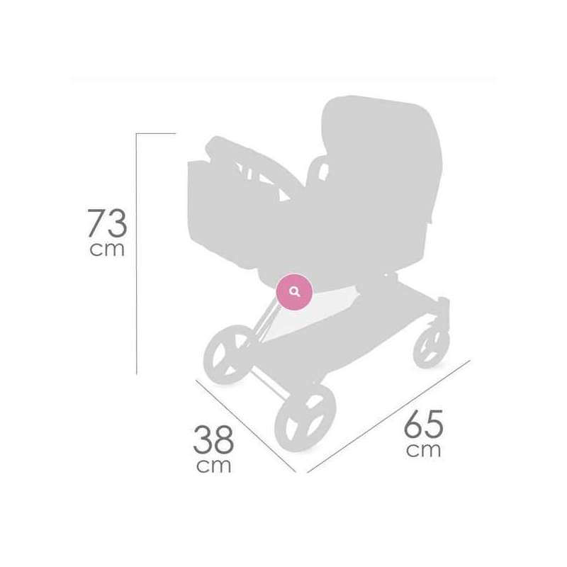botanic coche de muÑecas 3x1 plegable (decuevas toys - 81768)