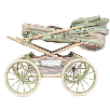 botanic coche reborn plegable con sombrilla y bolso (decuevas toys - 82068)