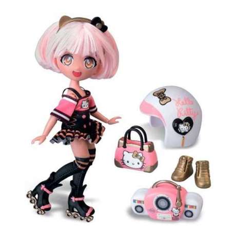 hello kitty golden diva roller (famosa - hktf1000)