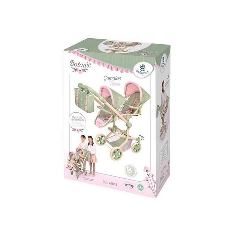 botanic silla gemelar plegable multipisicion para muÑecas de hasta 52 cm (decuevas toys - 90868) botanic silla gemelar plegable multipisicion para muÑecas de hasta 52 cm (decuevas toys - 90868)