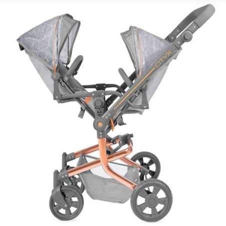 cityx silla gemelar plegable multiposicion para muÑecas de hasta 52 cm (decuevas toys - 90877)