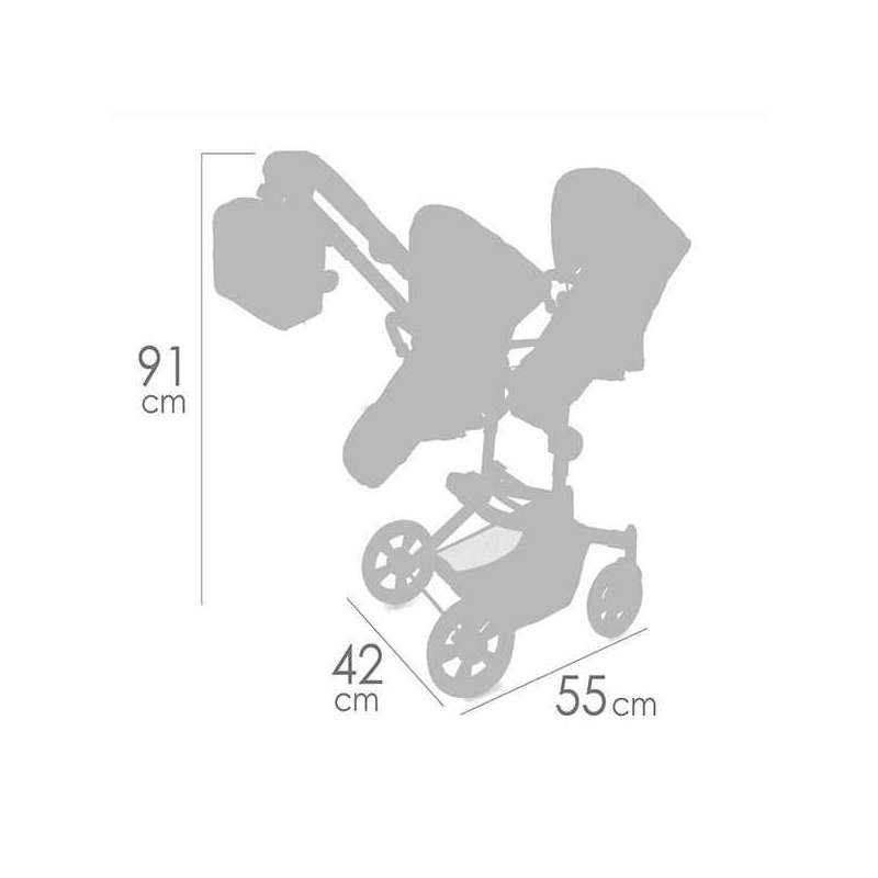 cityx silla gemelar plegable multiposicion para muÑecas de hasta 52 cm (decuevas toys - 90877) cityx silla gemelar plegable multiposicion para muÑecas de hasta 52 cm (decuevas toys - 90877)