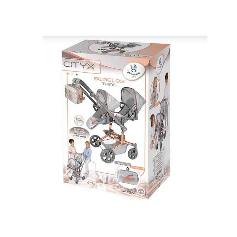 cityx silla gemelar plegable multiposicion para muÑecas de hasta 52 cm (decuevas toys - 90877) cityx silla gemelar plegable multiposicion para muÑecas de hasta 52 cm (decuevas toys - 90877)