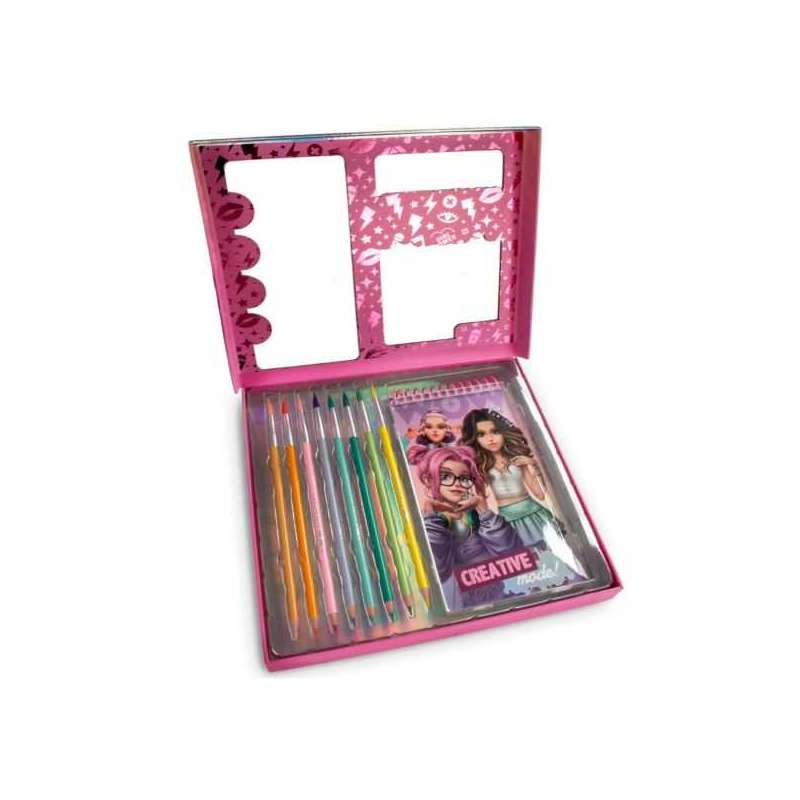 wow generation bloc de artista con pincel y lapices de acuarela (kids licensing - wow00173)