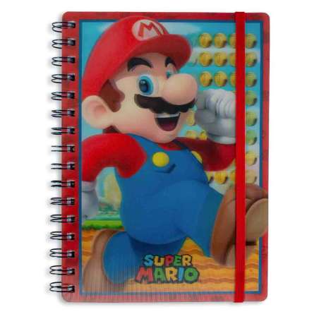 super mario libreta a5 lenticular (kids licensing - sr72626)