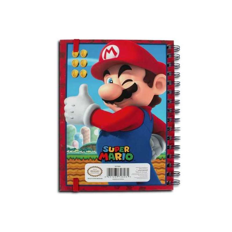 super mario libreta a5 lenticular (kids licensing - sr72626) super mario libreta a5 lenticular (kids licensing - sr72626)