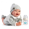 muÑeca con peso zuri 42 cm camisa blanca (muñecas guca - 10300)