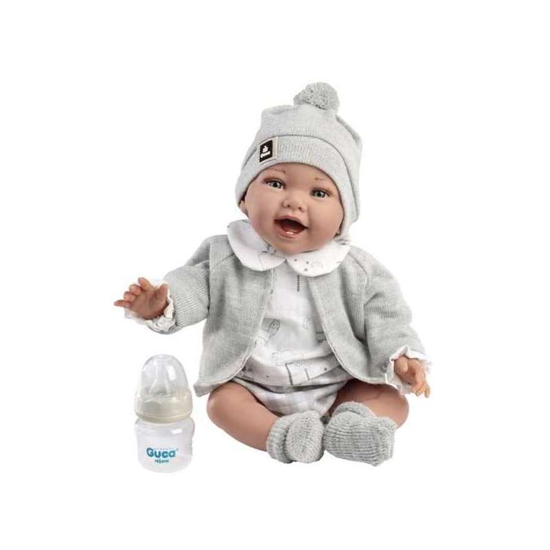 muÑeca con peso zuri 42 cm camisa blanca (muñecas guca - 10300)