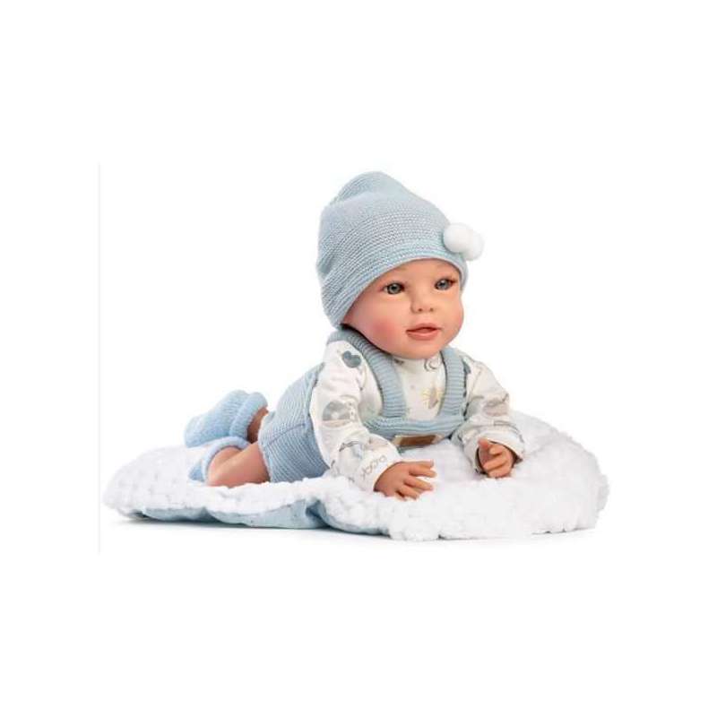 muÑeca jairo 38 cm pelele lana azul gorrito (muñecas guca - 843) muÑeca jairo 38 cm pelele lana azul gorrito (muñecas guca - 843)