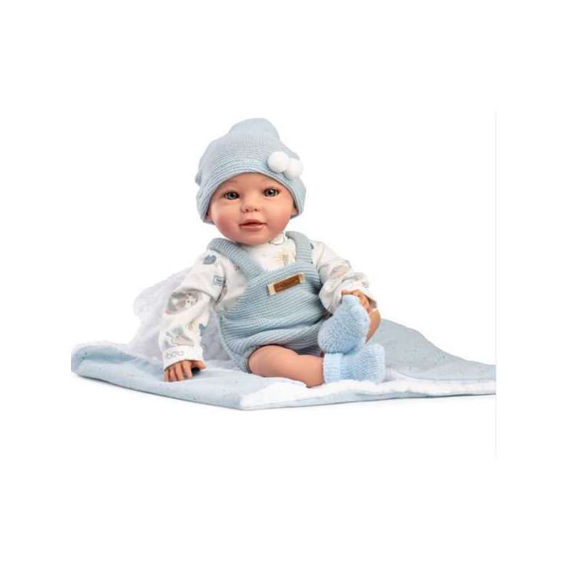 muÑeca jairo 38 cm pelele lana azul gorrito (muñecas guca - 843) muÑeca jairo 38 cm pelele lana azul gorrito (muñecas guca - 843)