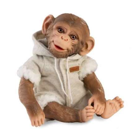 mono reborn cuerpo de tela pijama gris con pelo (muñecas guca - 989)