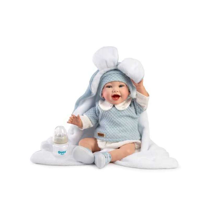 reborn noel,jersey lana,calada azul (muñecas guca - 10283) reborn noel,jersey lana,calada azul (muñecas guca - 10283)