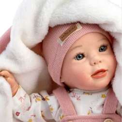 reborn prematuro nadia, pelele lana rosa (muñecas guca - 10295)